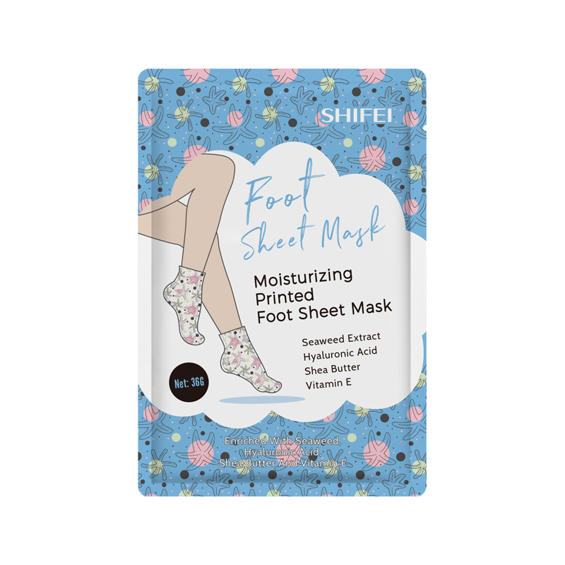Printed foot sheet mask 
