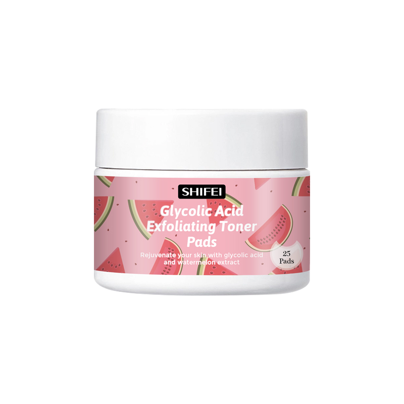 Exfoliating toner pads