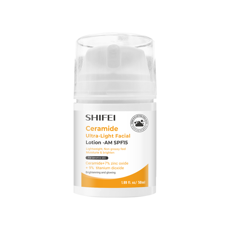 Ceramide Ultra-light facial lotion-AM SPF15
